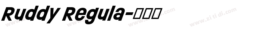 Ruddy Regula字体转换